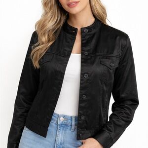 Bill Blass Women's Black Jean Jacket